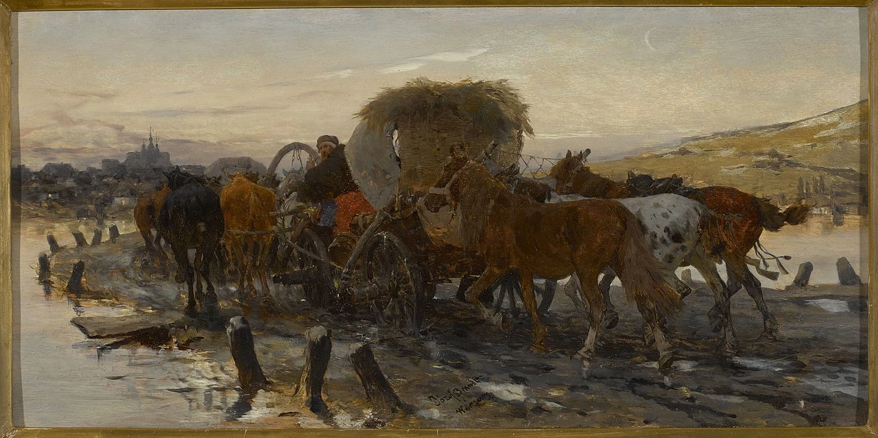 Ebrei che portano i cavalli al mercato - Museo Nazionale di Varsavia